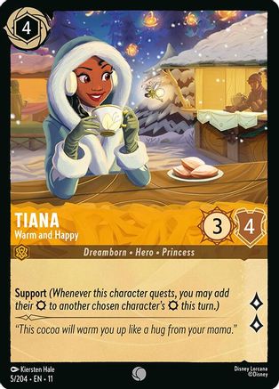 Tiana - Warm and Happy (5/204) - W - Common