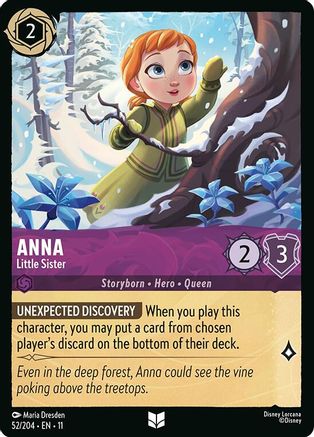 Anna - Little Sister (52/204) - W - Uncommon - Cold Foil