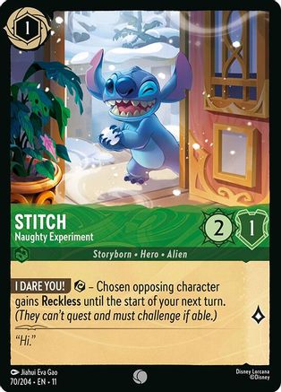 Stitch - Naughty Experiment (70/204) - W - Common