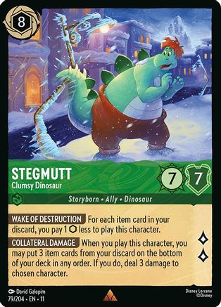 Stegmutt - Clumsy Dinosaur (79/204) - W - Rare - Cold Foil