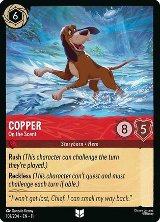 Copper - On the Scent (107/204) - W - Uncommon