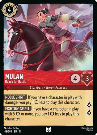 Mulan - Ready for Battle (108/204) - W - Uncommon