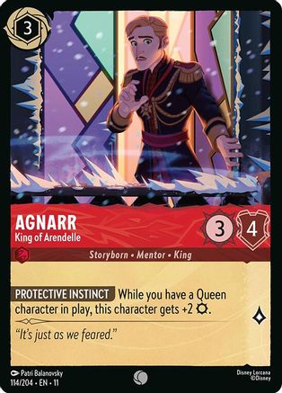 Agnarr - King of Arendelle FRANÇAIS (114/204) - G - Commune - Cold Foil
