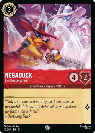 Negaduck - Evil Doppelganger (115/204) - W - Common - Cold Foil