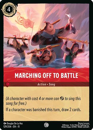 Marching Off to Battle FRANÇAIS (129/204) - G - Commune - Cold Foil