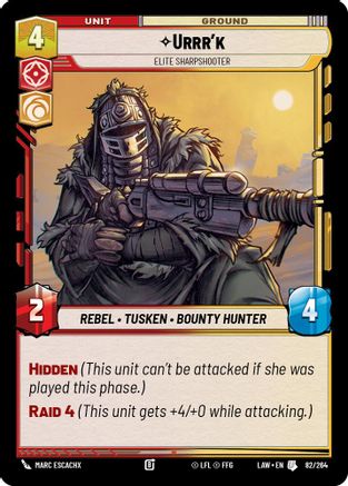 Urrr'k - Elite Sharpshooter (82/264) - ALT - Uncommon