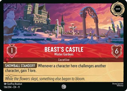 Beast's Castle - Winter Gardens (136/204) - W - Common - Cold Foil