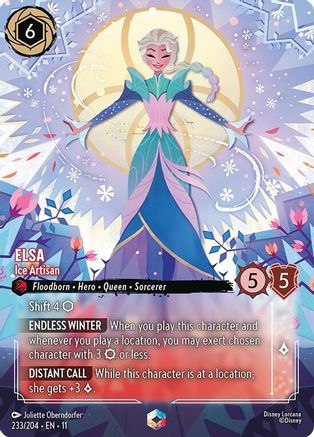 Elsa - Ice Artisan (Enchanted) (233/204) - W - Enchanted - Holofoil