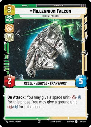 Millennium Falcon - Dodgin Patrols (68/264) - ALT - Uncommon