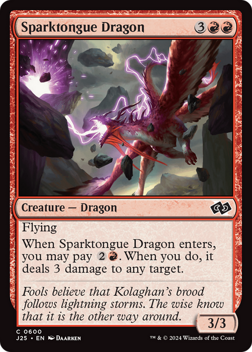 Sparktongue Dragon (J25-600) - common