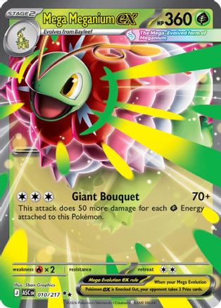 Mega Meganium ex (010/217) - MAH  - Double Rare - Holofoil