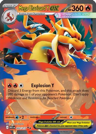 Mega Charizard Y ex (022/217) - MAH  - Double Rare - Holofoil
