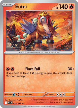 Entei (025) - MAH  - Rare - Holofoil