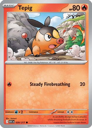 Tepig (029) - MAH  - Common - Reverse Holofoil