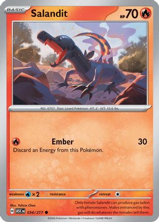 Salandit (034) - MAH  - Common - Reverse Holofoil