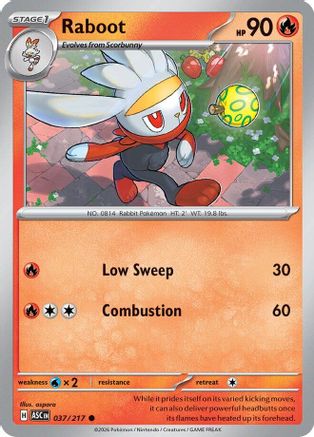 Raboot (037) - MAH  - Common - Reverse Holofoil