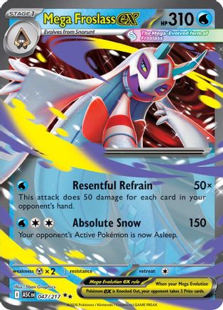 Mega Froslass ex (047/217) - MAH  - Double Rare - Holofoil