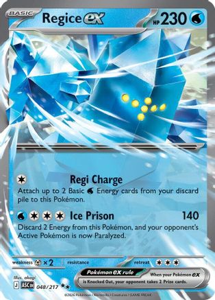 Regice ex (048) - MAH  - Double Rare - Holofoil