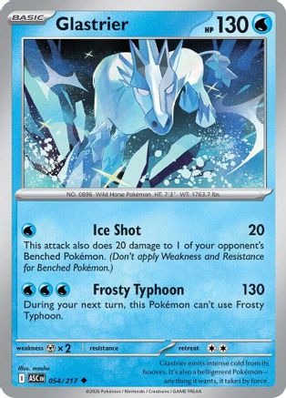 Glastrier (054) - MAH  - Uncommon - Reverse Holofoil