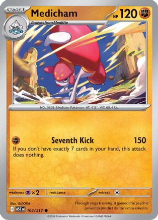 Medicham (104/217) - MAH  - Common - Reverse Holofoil