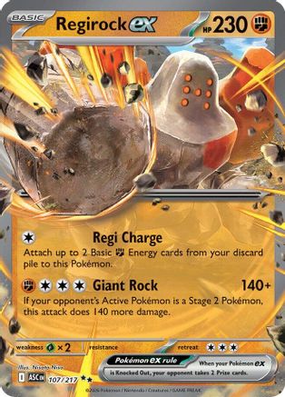 Regirock ex (107) - MAH  - Double Rare - Holofoil