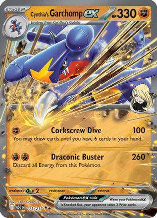 Cynthia's Garchomp ex (111) - MAH  - Double Rare - Holofoil