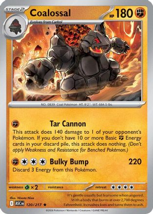 Coalossal (120) - MAH  - Rare - Reverse Holofoil