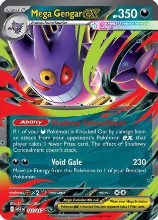 Mega Gengar ex (125/217) - MAH  - Double Rare - Holofoil