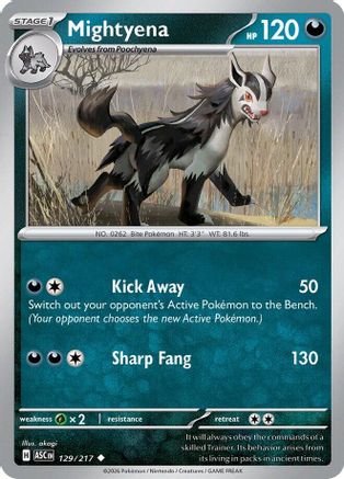 Mightyena (129/217) - MAH  - Uncommon - Reverse Holofoil