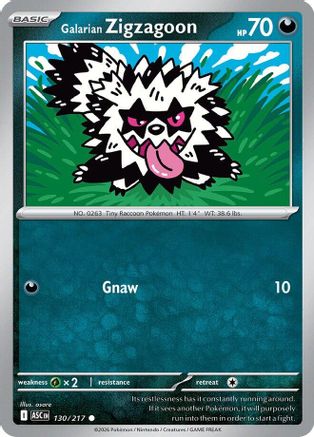 Galarian Zigzagoon (130) - MAH  - Common