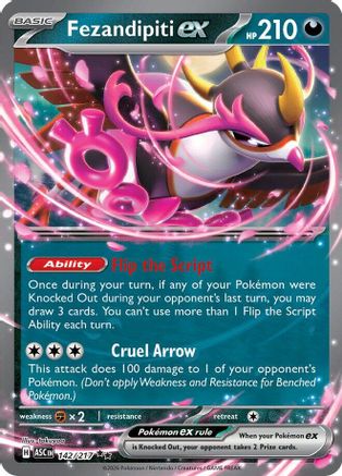 Fezandipiti ex (142/217) - MAH  - Double Rare - Holofoil