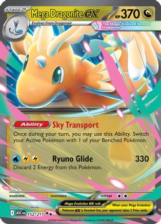 Mega Dragonite ex (152/217) - MAH  - Double Rare - Holofoil
