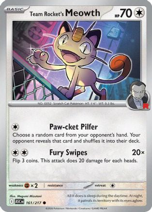 Team Rocket's Meowth (161) - MAH  - Common