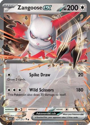 Zangoose ex (167) - MAH  - Double Rare - Holofoil