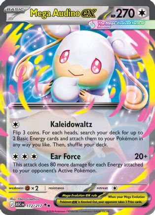Mega Audino ex (172/217) - MAH  - Double Rare - Holofoil