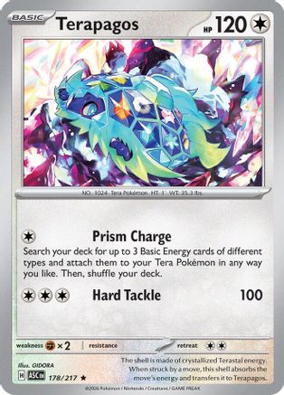 Terapagos (178) - MAH  - Rare - Reverse Holofoil