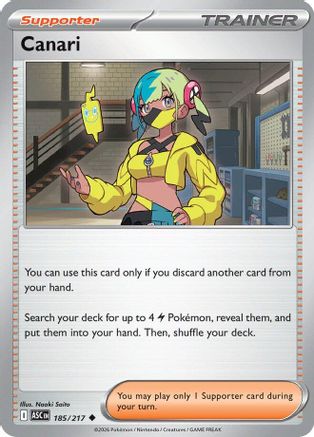 Canari (185/217) - MAH  - Uncommon - Reverse Holofoil