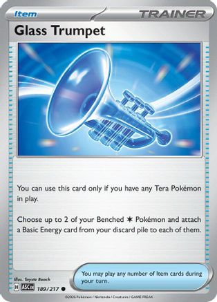 Glass Trumpet (189/217) - MAH  - Common - Reverse Holofoil