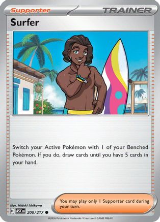 Surfer (200/217) - MAH  - Common - Reverse Holofoil