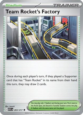 Team Rocket's Factory (203) - MAH  - Uncommon