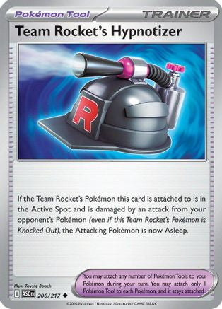 Team Rocket's Hypnotizer (206) - MAH  - Uncommon - Reverse Holofoil