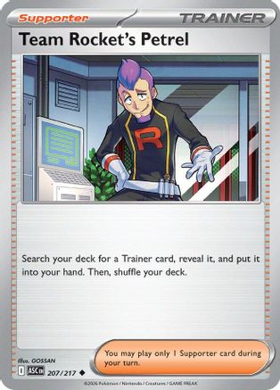 Team Rocket's Petrel (207) - MAH  - Uncommon