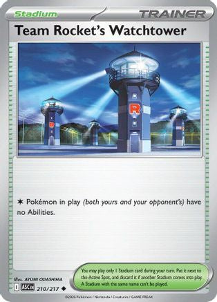 Team Rocket's Watchtower (210) - MAH  - Uncommon - Reverse Holofoil