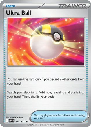 Ultra Ball (213/217) - MAH  - Common - Reverse Holofoil