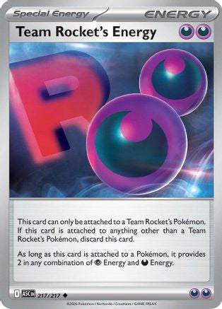 Team Rocket's Energy (217) - MAH  - Uncommon - Reverse Holofoil