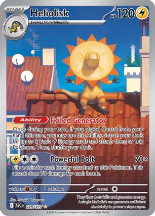 Heliolisk (229/217) - MAH  - Illustration Rare - Holofoil