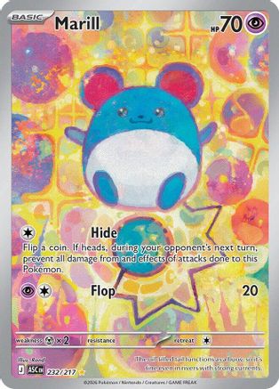 Marill (232/217) - MAH  - Illustration Rare - Holofoil