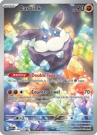 Carbink (242/217) - MAH  - Illustration Rare - Holofoil
