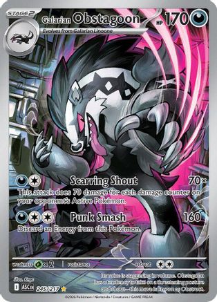 Galarian Obstagoon (245/217) - MAH  - Illustration Rare - Holofoil