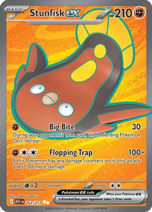 Stunfisk ex (252/217) - MAH  - Ultra Rare - Holofoil